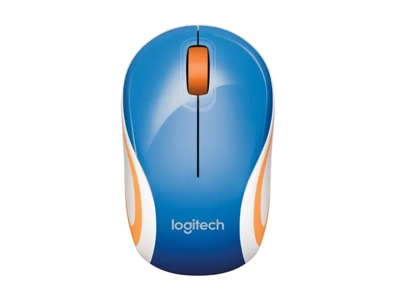 Logitech M187 - Maus - optisch - kabellos - 2.4 GHz - kabelloser Empfänger (USB) - Blau