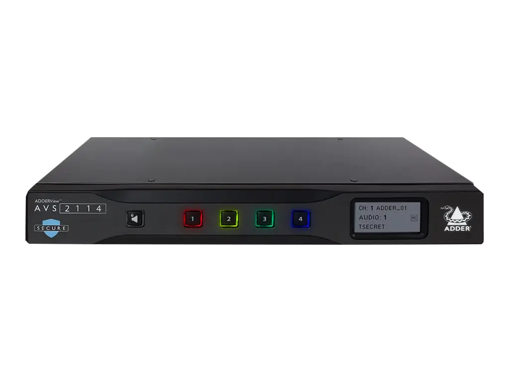 Adder AdderView Secure AVS-2114 - KVM-/Audio -Switch