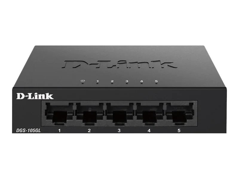 D-Link DGS 105GL - Switch - unmanaged - 5 x 10/100/1000 - Desktop