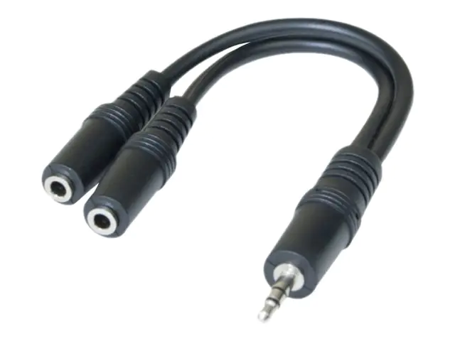 Azenn Connect EXC 720129, 2 x 3.5mm, Buchse, 3.5mm, Stecker, 0,15 m, Schwarz