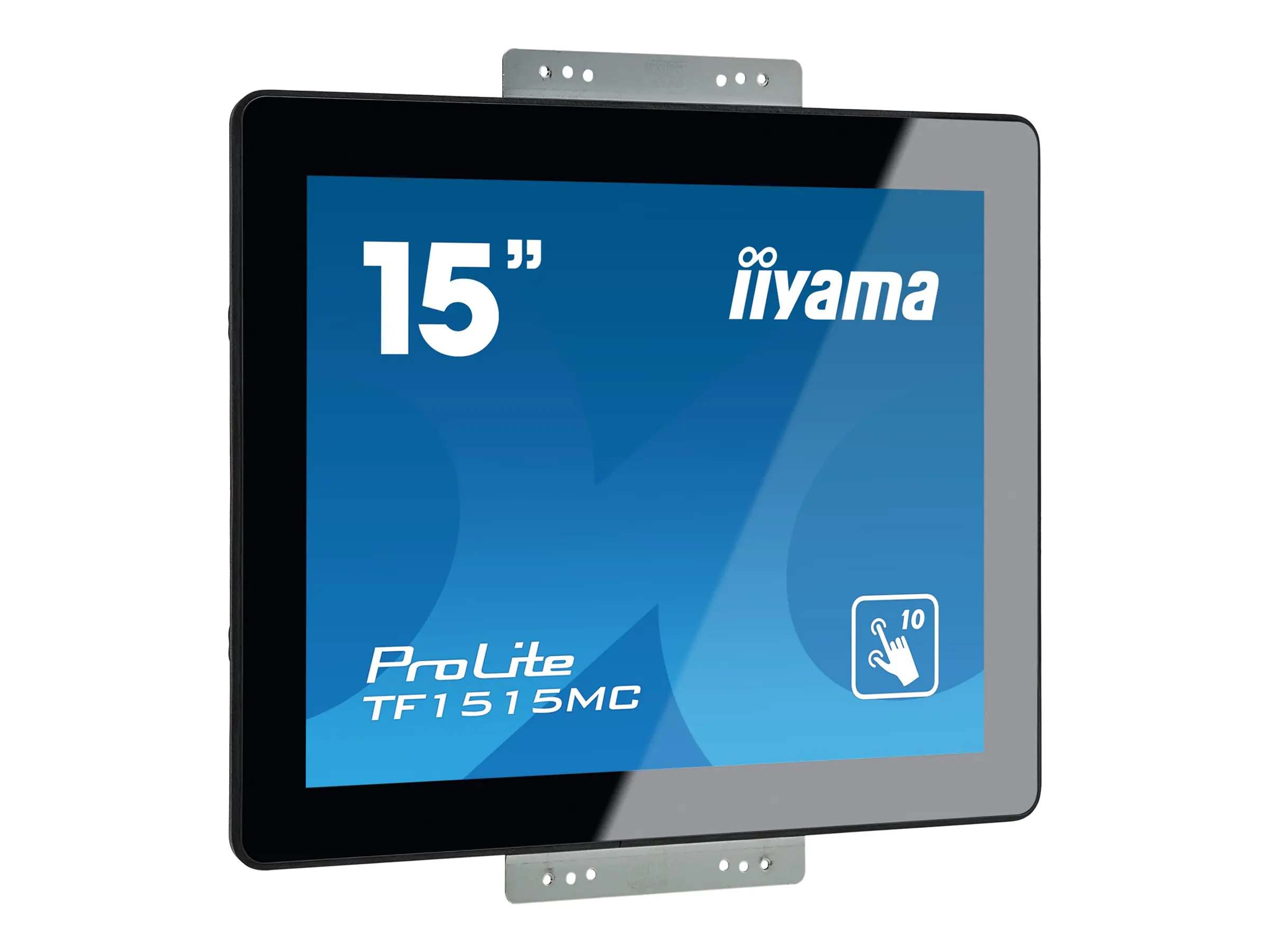 iiyama ProLite TF1515MC-B2 - LED-Monitor - 38.1 cm (15") - offener Rahmen - Touchscreen - 1024 x 768 - TN - 350 cd/m² - 800:1 - 8 ms - HDMI, VGA, DisplayPort - Schwarz