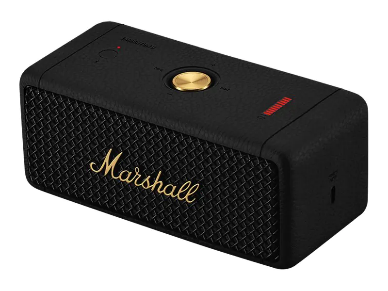 Marshall Emberton II - Lautsprecher - tragbar - kabellos - Bluetooth 5.1 - App-gesteuert - Schwarz und Messing