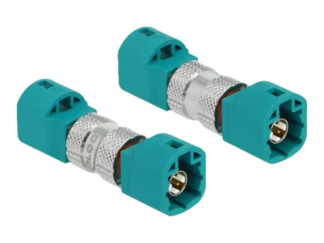 Delock - Datenadapter - HSD Z Stecker zu HSD Z Stecker - RAL 5021, Wasserblau