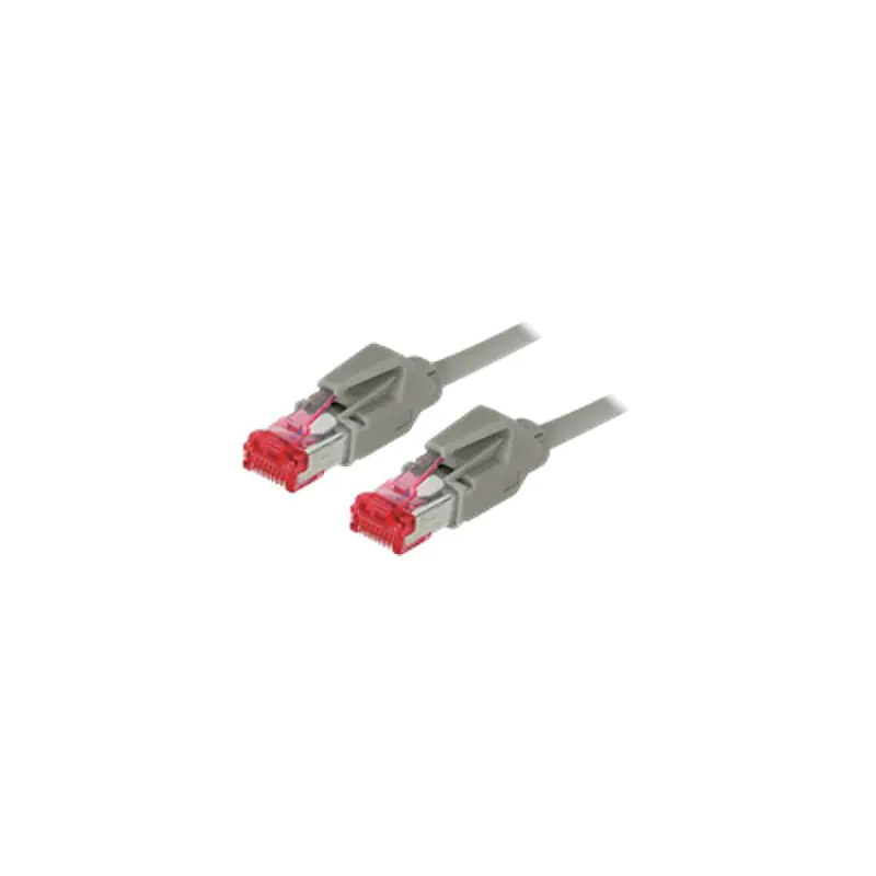 exertis Connect - Patch-Kabel - RJ-45 (M) zu RJ-45 (M) - 10 m - SFTP - CAT 6 - Grau