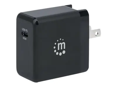 Manhattan - Netzteil - Wechselstrom 100-240 V - 65 Watt - Schwarz