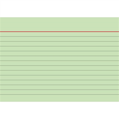 BRUNNEN Karteikarte 102260150 DIN A6 liniert gn 100 St./Pack.