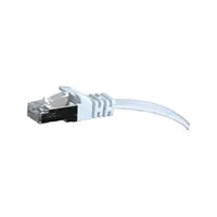 exertis Connect - Patch-Kabel - RJ-45 (M) zu RJ-45 (M) - 50 cm - U/FTP - CAT 6 - ohne Haken, flach - weiß