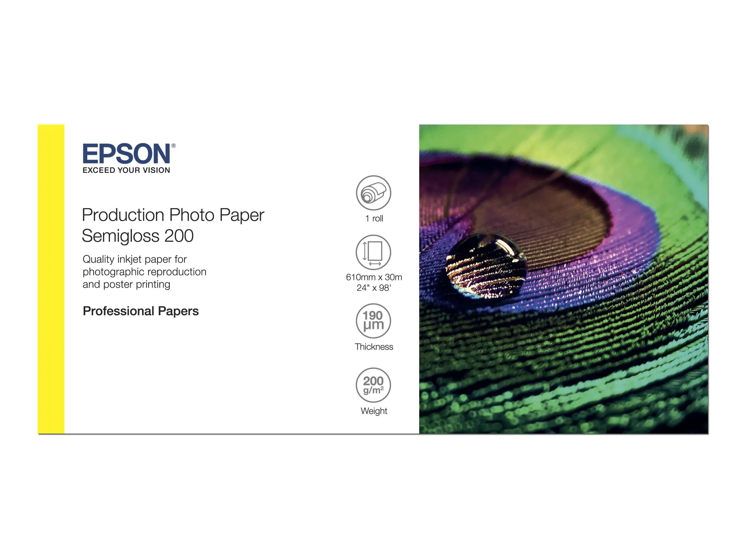 Epson Production - Polyethylen (PE) - halbglänzend - mikroporös - 200 Mikron - Rolle