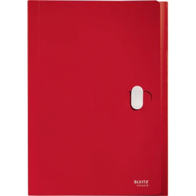 Leitz Fächermappe Recycle DIN A4 rot 5 Fächer