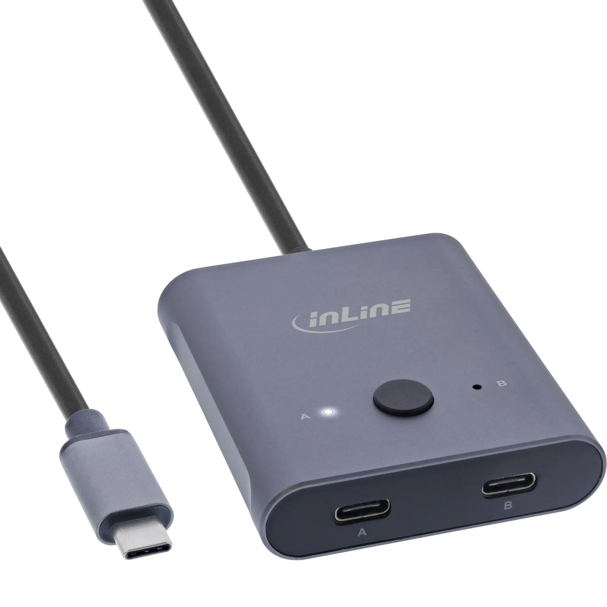 InLine USB-C Switch - bidirektionaler Umschalter - 10Gb/s - 100W