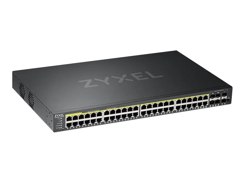 Zyxel GS2220-50HP - Switch - managed - 44 x 10/100/1000 (PoE+) + 4 x Kombi-Gigabit-SFP + 2 x Gigabit SFP - an Rack montierbar - PoE+ (375 W)