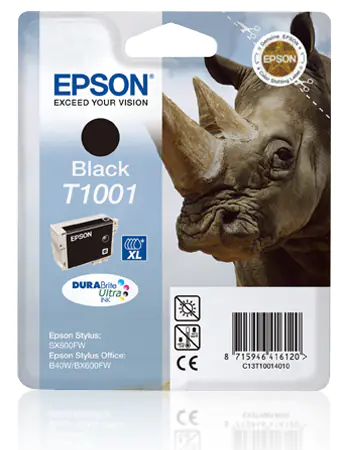 Epson T1001 - 25.9 ml - Schwarz - Original - Blisterverpackung - Tintenpatrone - für Stylus SX510W, SX515W, SX600FW, SX610FW; Stylus Office B40W, BX600FW, BX610FW
