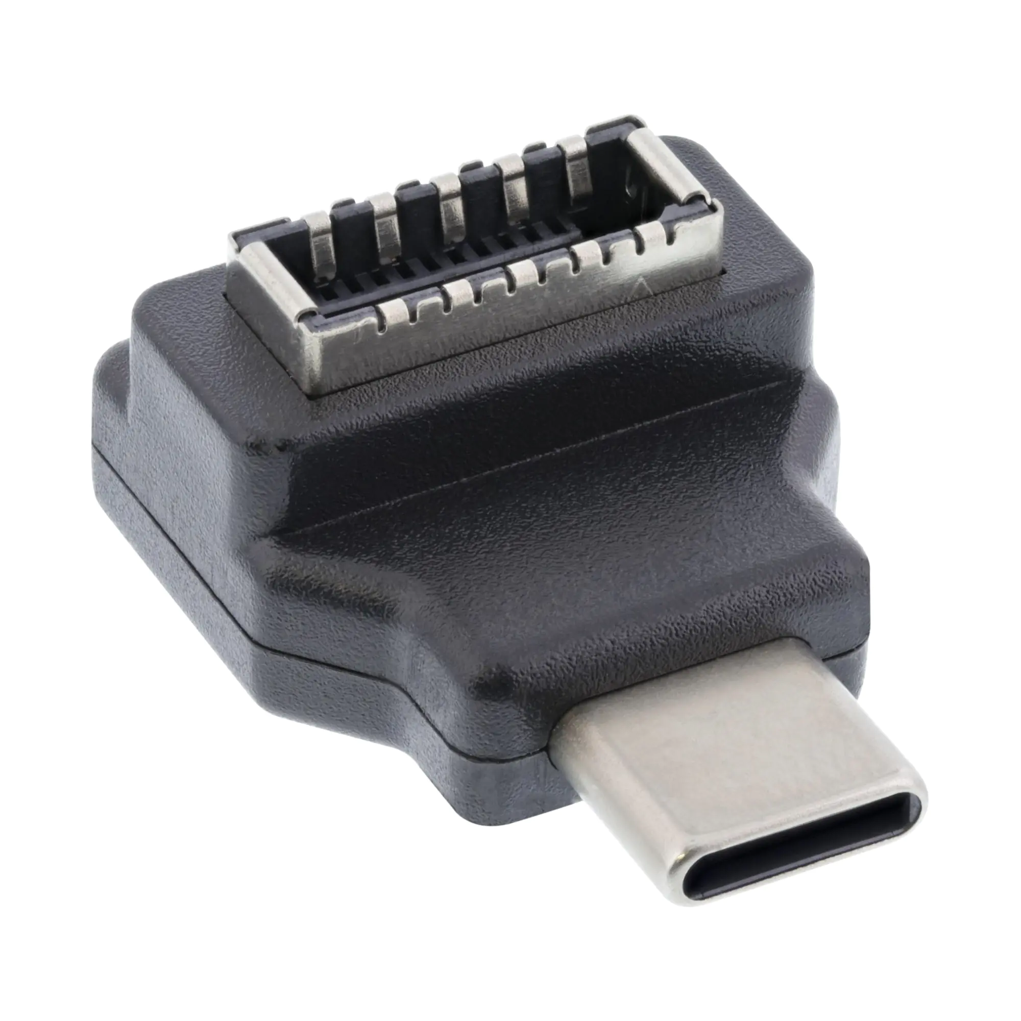 InLine - USB-Adapter - 24 pin USB-C (M) zu 20-polig USB Typ E (W) - bis zu 10 Gbps Datentransferrate