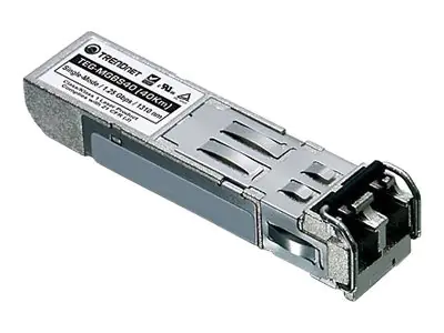 Trendnet TEG MGBS40 - SFP (Mini-GBIC)-Transceiver-Modul - GigE - 1000Base-LX - LC Single-Modus - bis zu 40 km - 1310 nm - TAA-konform