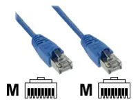 InLine - Patch-Kabel - RJ-45 (M) zu RJ-45 (M) - 50 cm - SFTP - CAT 5e - geformt - Blau