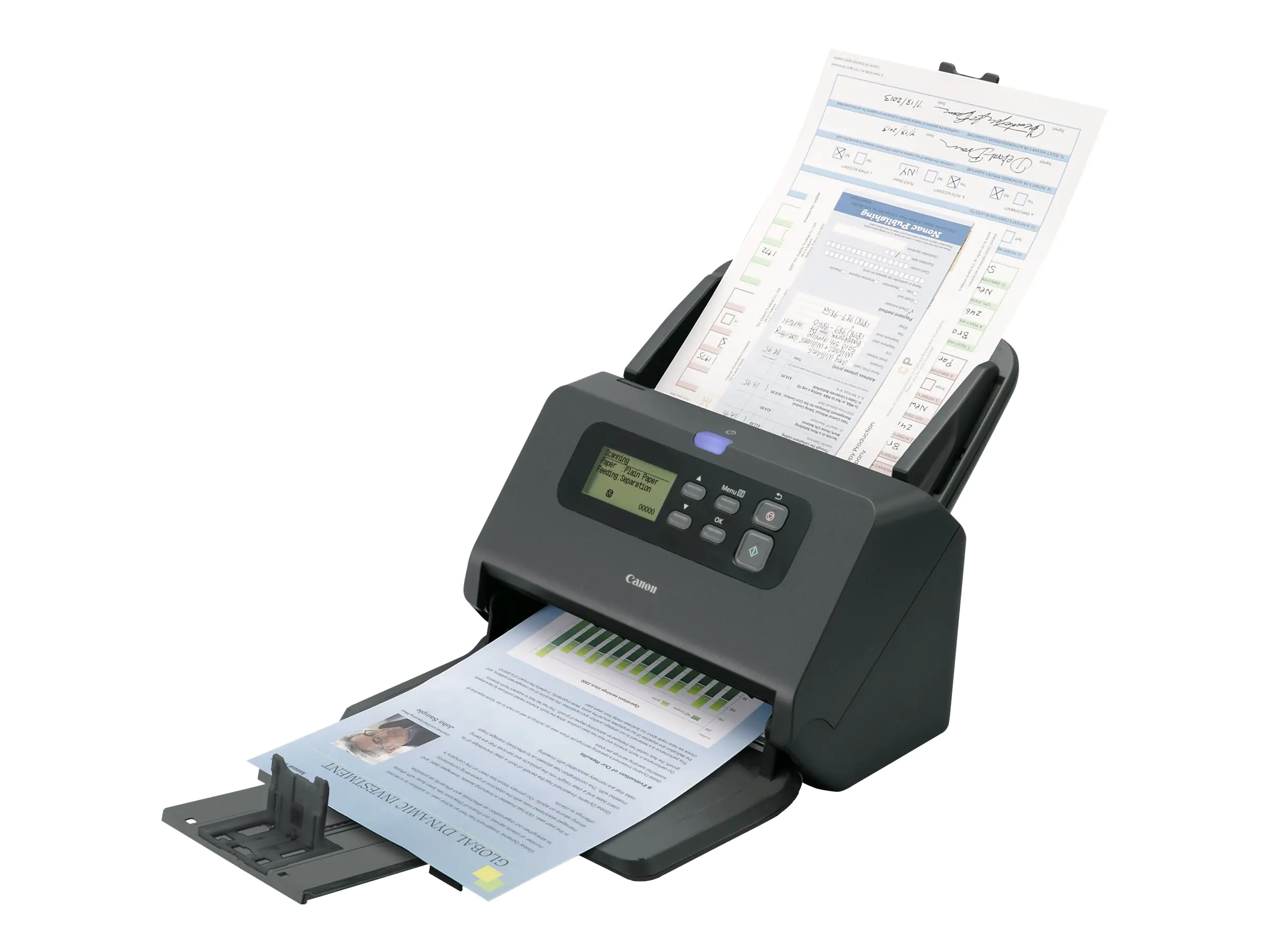 Canon imageFORMULA DR-M260 - Dokumentenscanner - CMOS / CIS - Duplex - 216 x 5588 mm - 600 dpi x 600 dpi - bis zu 60 Seiten/Min. (einfarbig) / bis zu 60 Seiten/Min. (Farbe) - automatischer Dokumenteneinzug (80 Blätter) - bis zu 7500 Scanvorgänge/Tag - USB