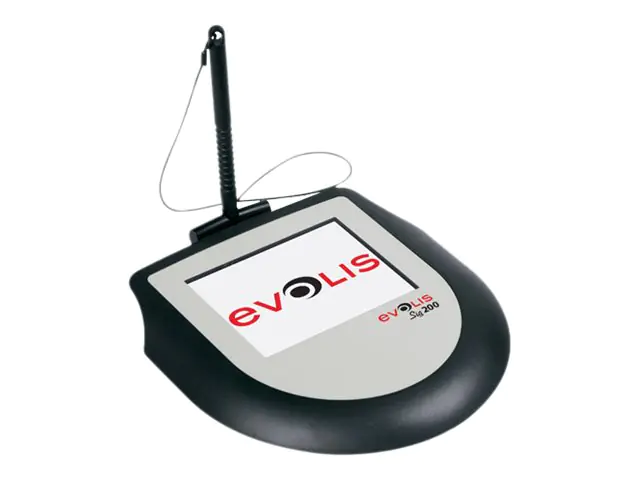 Evolis Signature Sig200 - Unterschriften-Terminal mit LCD Anzeige - 7.5 x 10 cm - kabelgebunden - USB - mit 1 Lizenz für signoSign/2 für unbegrenzte Nutzung auf 1 Workstation