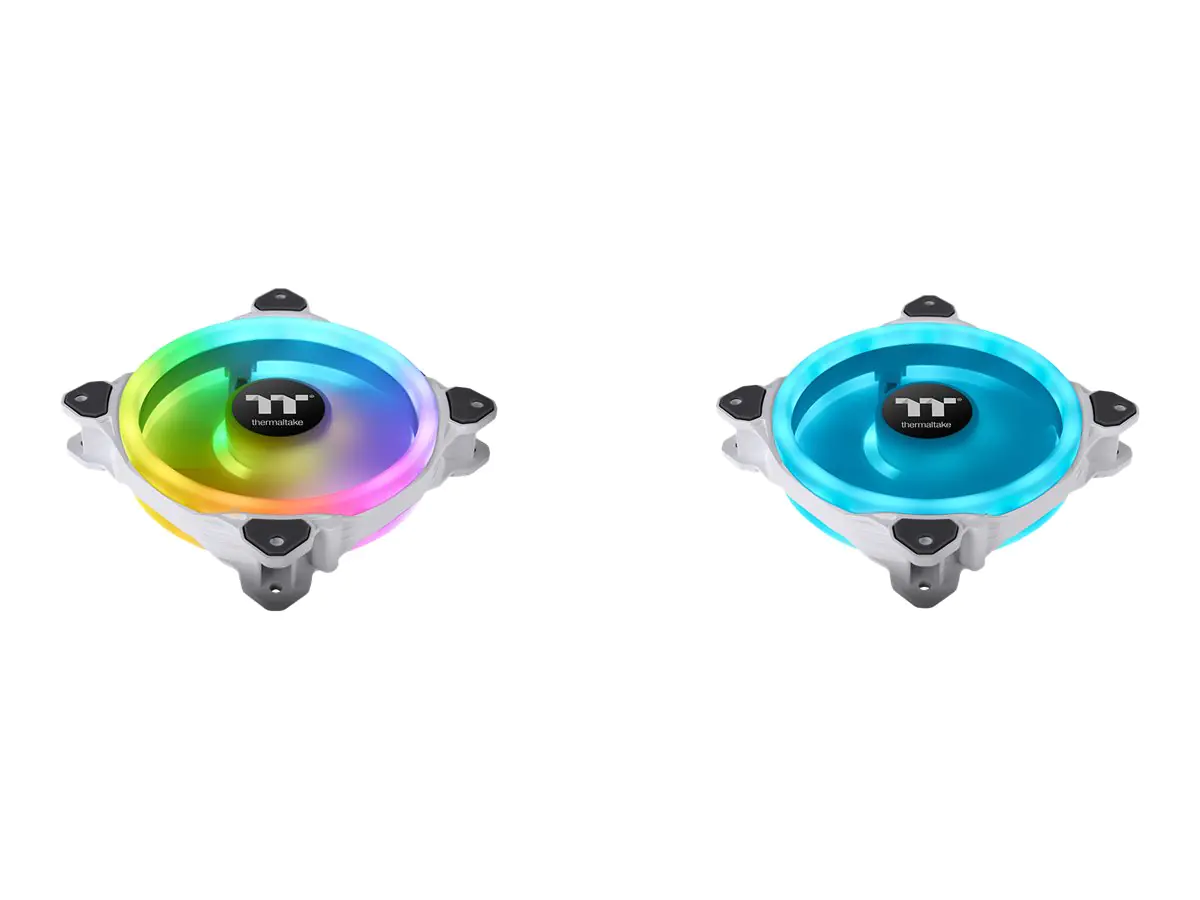 Thermaltake Riing Trio 12 - TT Premium Edition - Gehäuselüfter - 120 mm - weiß (Packung mit 3)