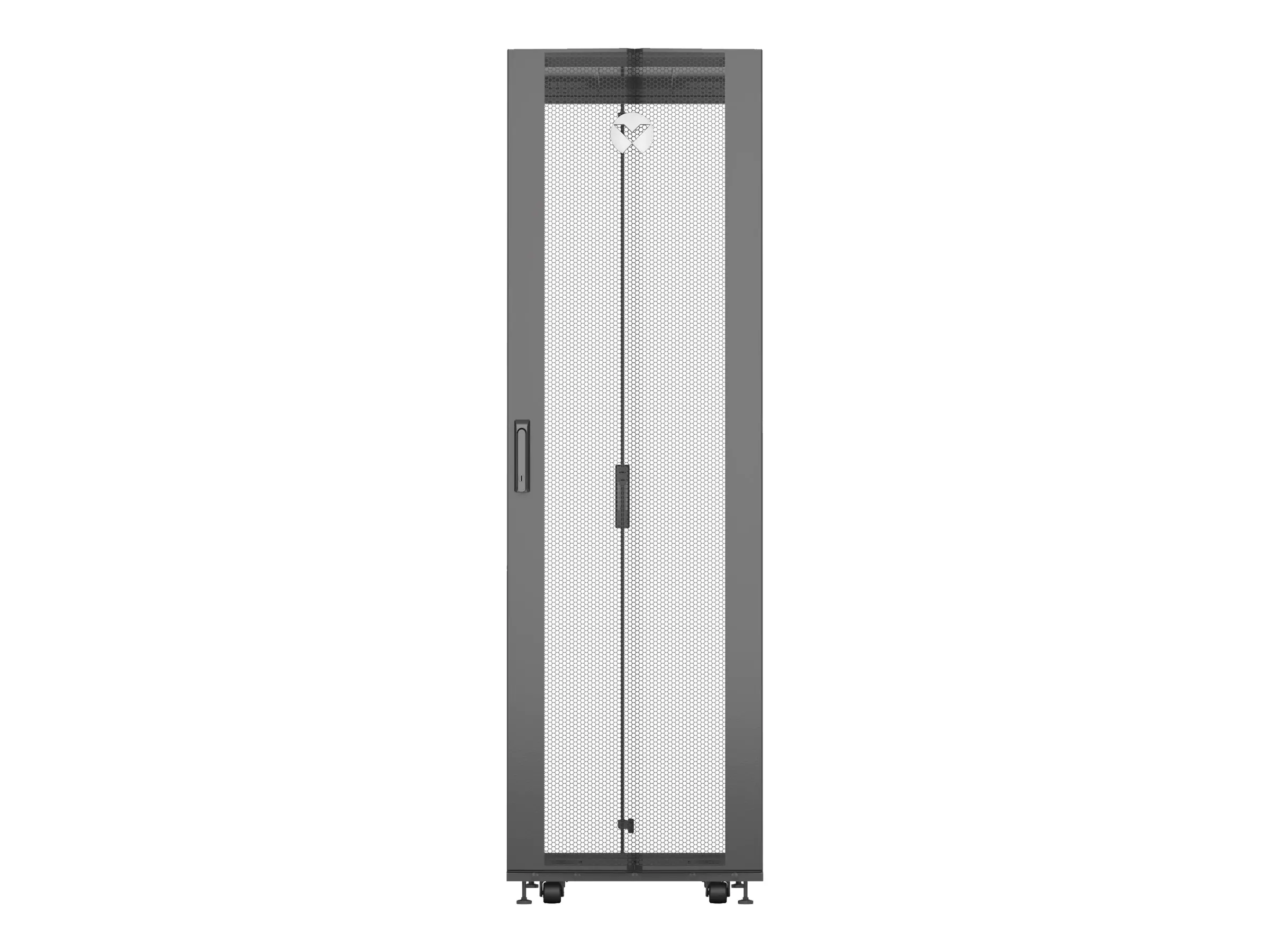Vertiv VR Komplett - Schrank - Schwarz, RAL 7021 - 42HE - 48.3 cm (19")