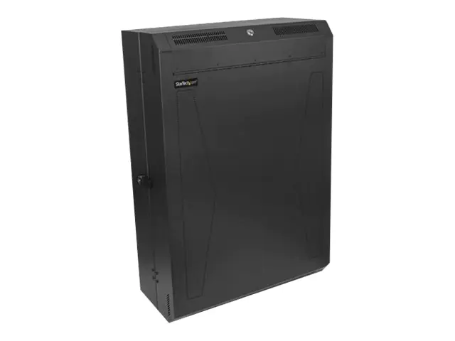 StarTech Serverschrank - 6HE - 76cm tief - Netzwerkschrank wandmontagefähig - Server Rack - Schrank für Rack-Gehäuse - geeignet für Wandmontage - Schwarz - 6U