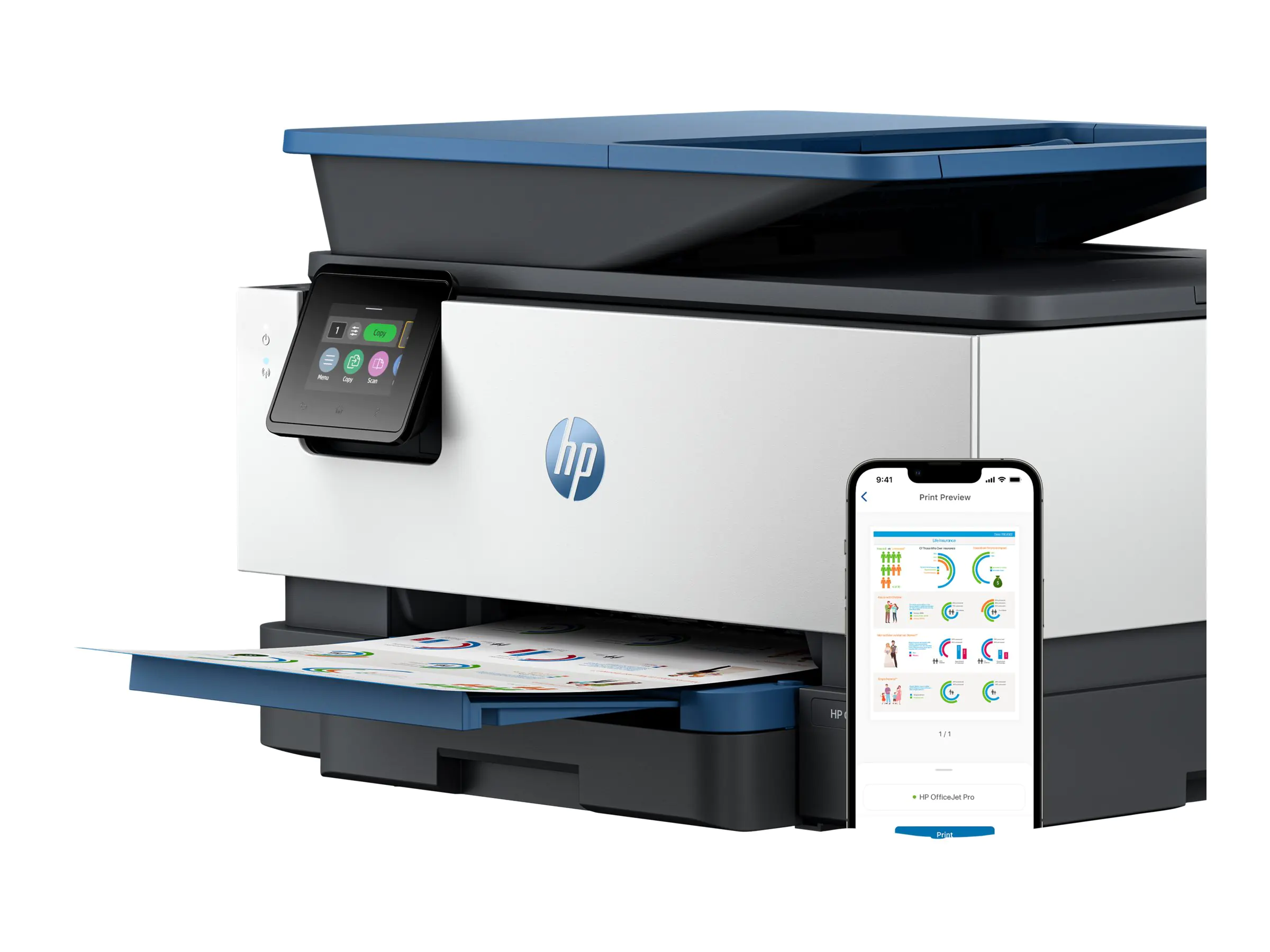 HP Officejet Pro 9125e All-in-One - Multifunktionsdrucker - Farbe - Tintenstrahl -