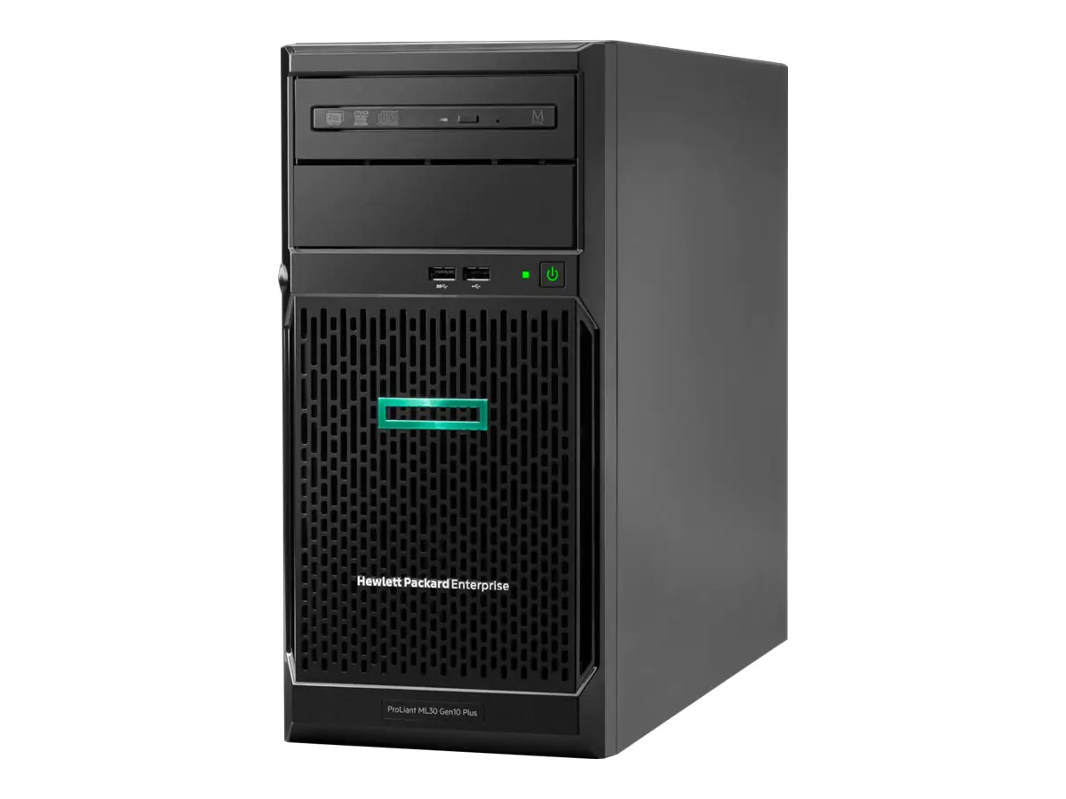 HPE ProLiant ML30 Gen10 Plus Performance - Server - Tower - 4U - 1-Weg - 1 x Xeon E-2314 / 2.8 GHz - RAM 16 GB - SATA - Hot-Swap 8.9 cm (3.5") Schacht/Schächte - keine HDD - 1GbE - Monitor: keiner