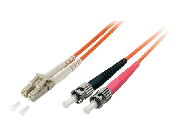 equip Pro - Patch-Kabel - ST Einzelmodus (M) bis LC Single-Modus (M) - 15 m - Glasfaser - Duplex - 9/125 Mikrometer - OS2 - halogenfrei - Gelb