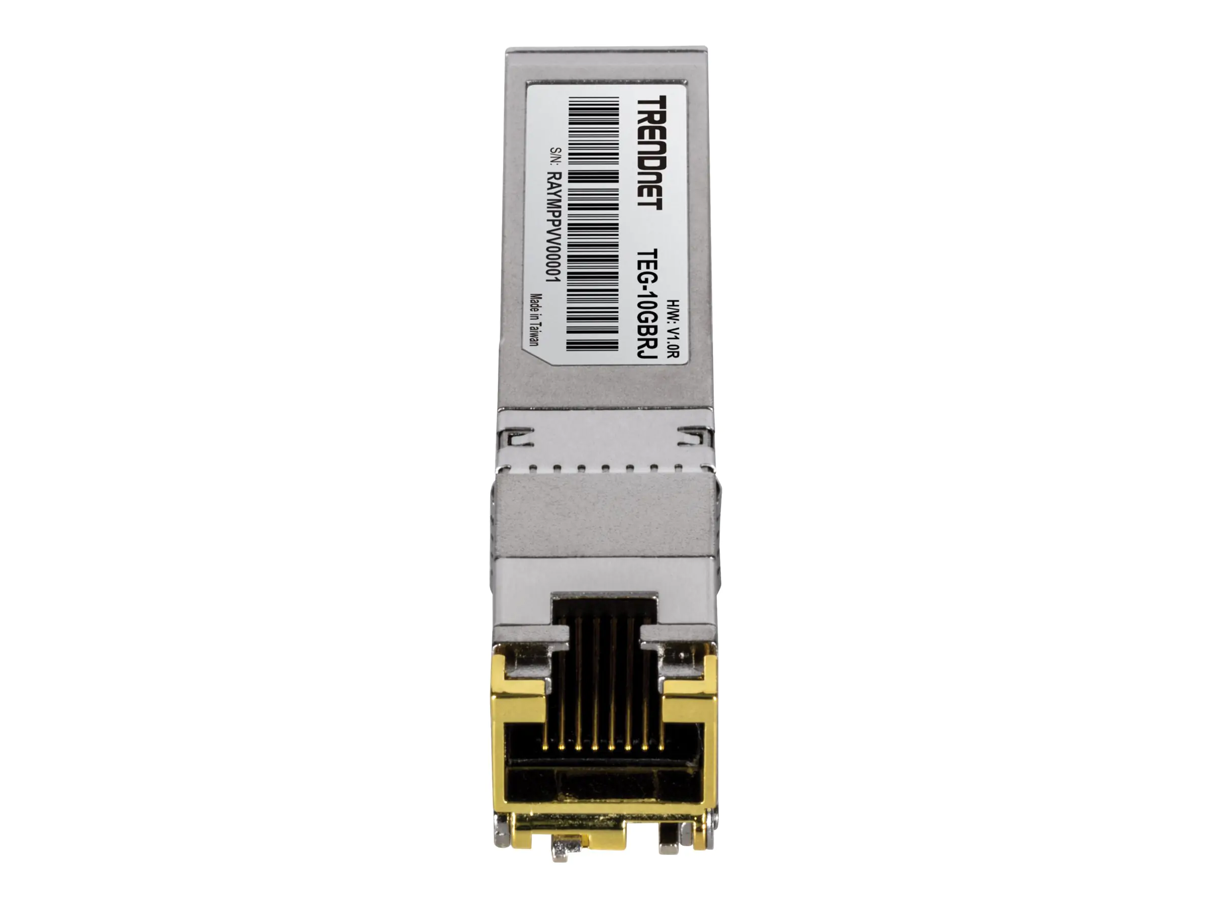 Trendnet TEG 10GBRJ - SFP+-Transceiver-Modul - 10GbE, 5GbE, 2.5GbE - 1000Base-T, 10GBase-T, 2.5GBase-T, 5GBase-T - RJ-45 - bis zu 100 m - TAA-konform