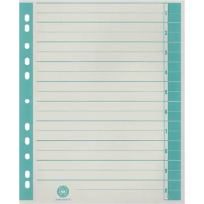 Trennblatt RC Karton 9541101100 A4 chamois/grün 100 St./Pack.