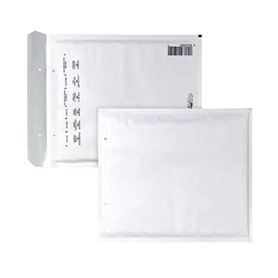 AIRPRO Luftpolstertasche W/15 mit Haftklebung, Lochung für Klammer Kraftpapier weiß 100 St./Pack.