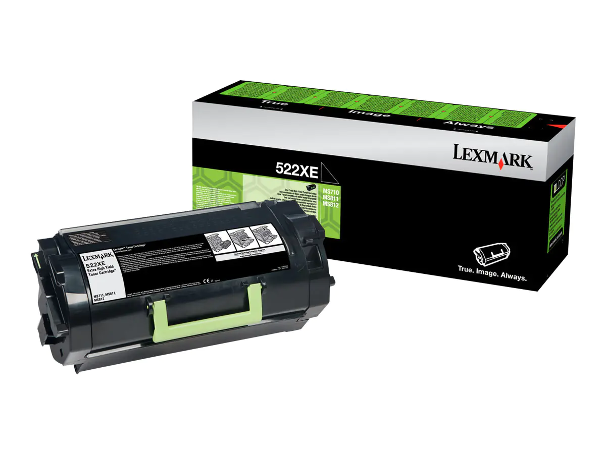 Lexmark 522XE - Besonders hohe Ergiebigkeit - Schwarz - Original - Tonerpatrone Lexmark Corporate - für Lexmark MS811dn, MS811dtn, MS811n, MS812de, MS812dn, MS812dtn