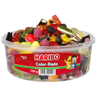 HARIBO Fruchtgummi Color-Rado 750 g/Pack.