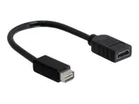 Delock Videoanschluß Mini-DVI (M) HDMI (W) 65252 20 cm Schwarz