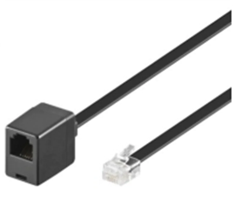 Goobay 68264, 6 m, RJ12 M, RJ12 FM, Schwarz, Männlich, Weiblich