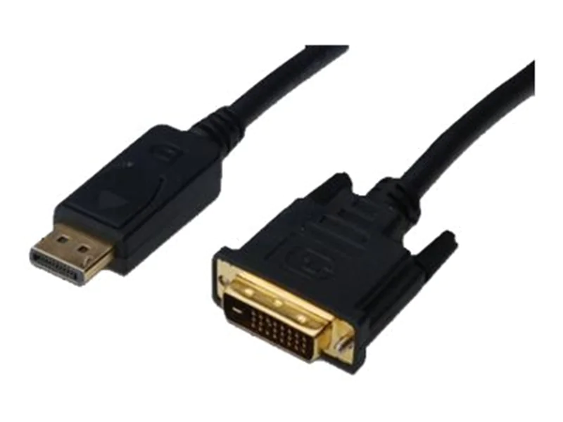 ASSMANN - DisplayPort-Kabel - DisplayPort (M) zu DVI-D (M) - 3 m - geformt - Schwarz