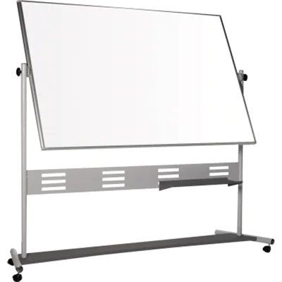 Bi-office Whiteboard QR5204GR mobil drehbar emailliert 120x90cm