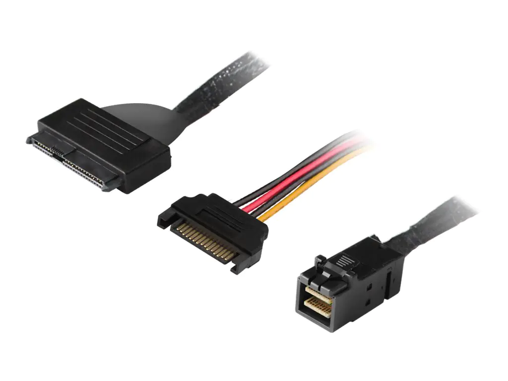HighPoint - Internes SAS-Kabel - SFF-8643 zu SATA-Stromstecker, U.2 (SFF-8639) - 1 m