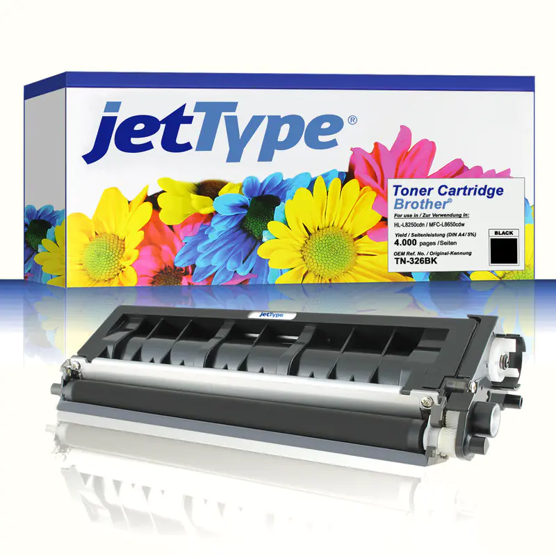 jetType Toner kompatibel zu Brother TN-326BK schwarz 4.000 Seiten