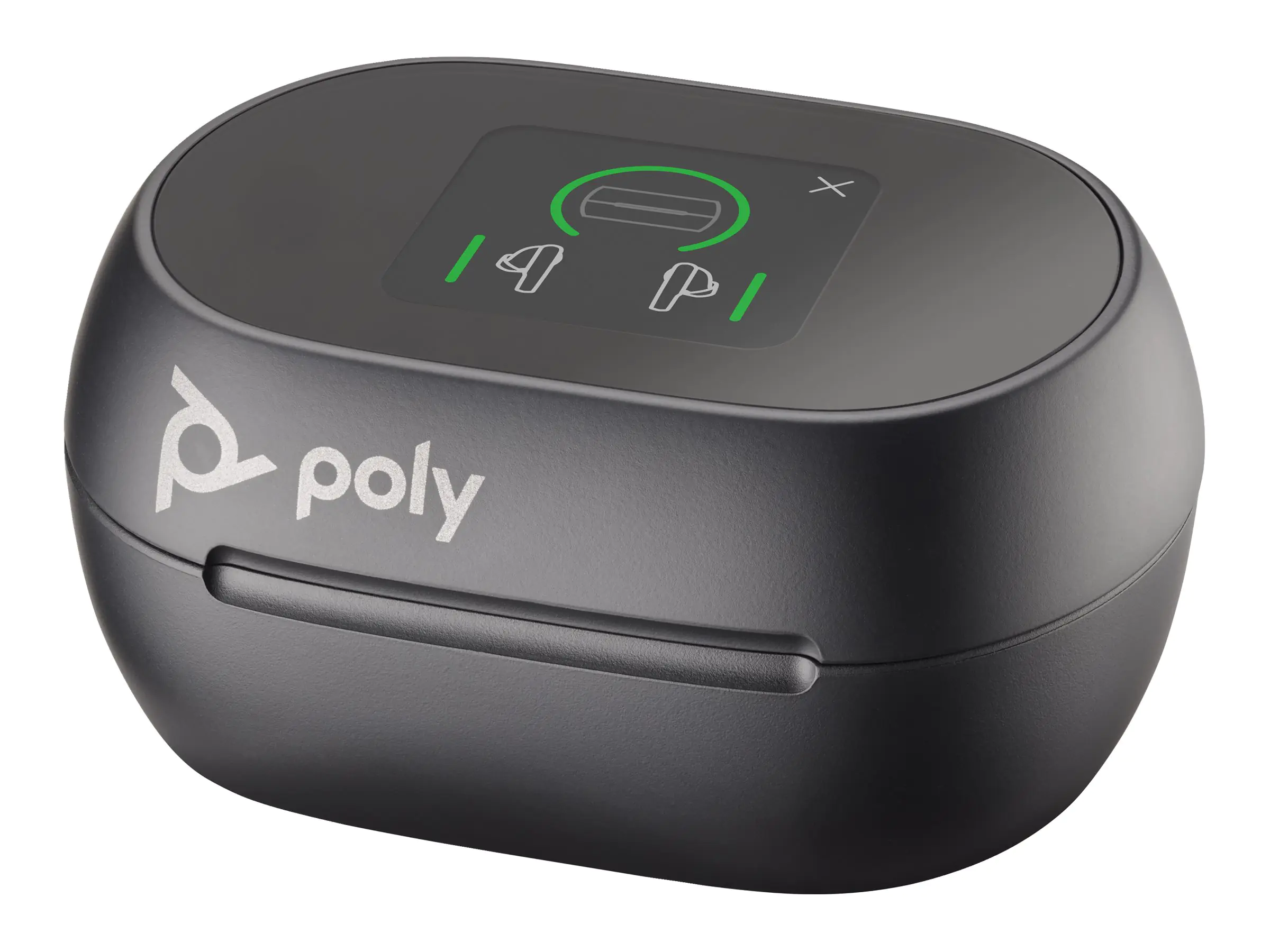 Poly Voyager Free 60+ UC M - True Wireless-Kopfhörer mit Mikrofon - im Ohr - Bluetooth - aktive Rauschunterdrückung - Carbon Black
