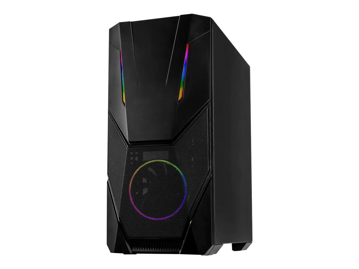 Inter-Tech IT-3303 Hornet - Tower Gaming - ATX - Seitenteil mit Fenster (Acryl) - keine Spannungsversorgung (ATX) - USB/Audio