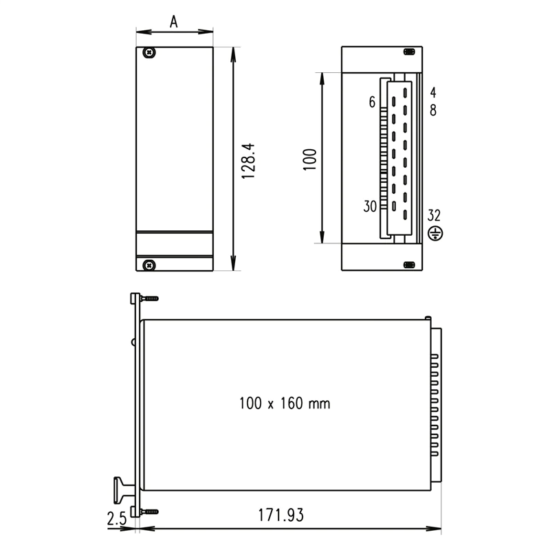 SCHROFF Frontplatte für PSM - FRONTPL.HF PSU 10TE 21005477