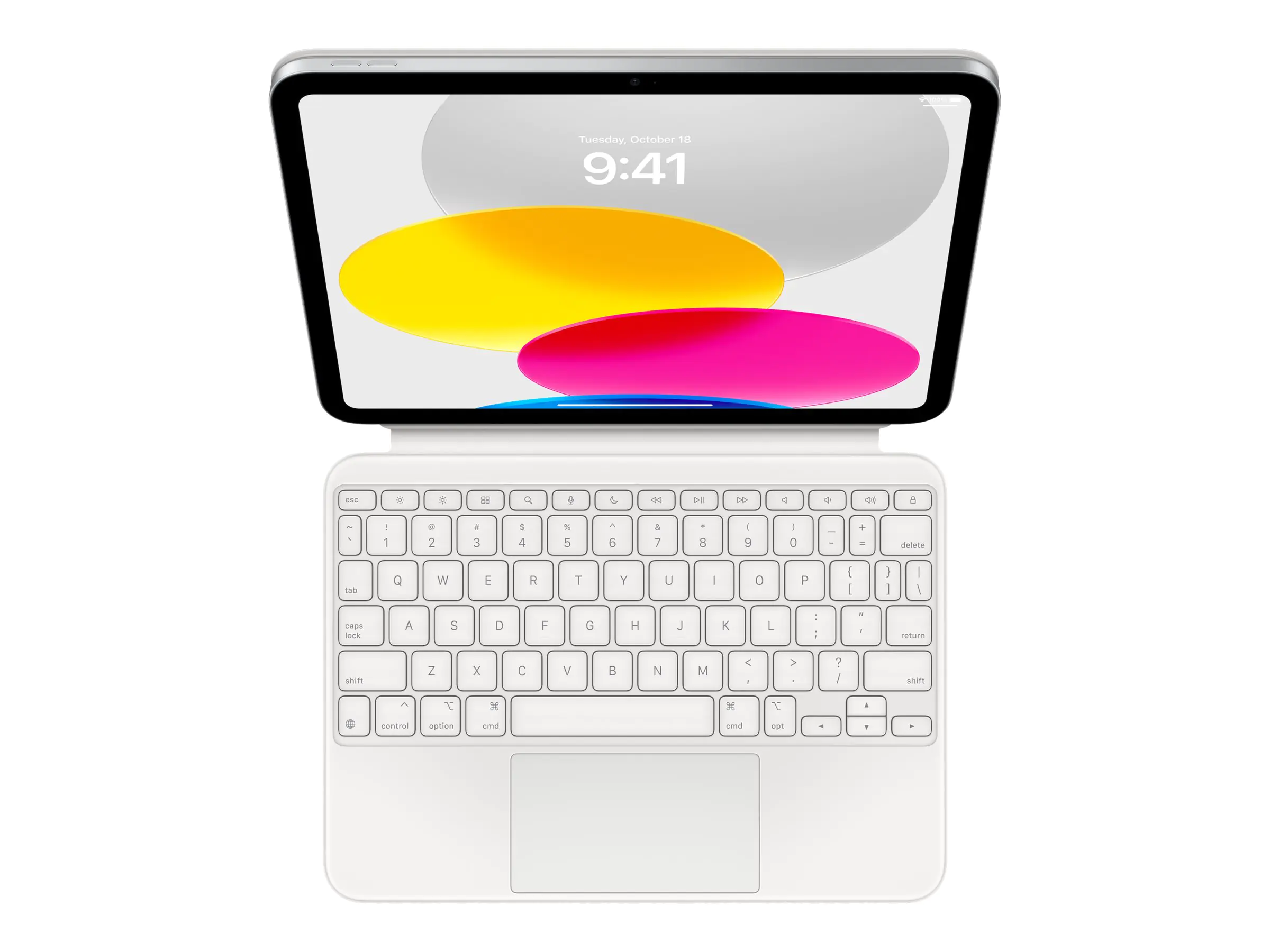 Apple Magic Keyboard Folio - Tastatur und Foliohülle - mit Trackpad - Apple Smart connector - QWERTZ - Deutsch - für iPad Wi-Fi (10. Generation)