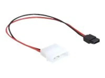 Delock - Netzteil - Slimline SATA Leistung (W) zu 4-Pin interner Netzstecker (5 V) (M) - 25 cm
