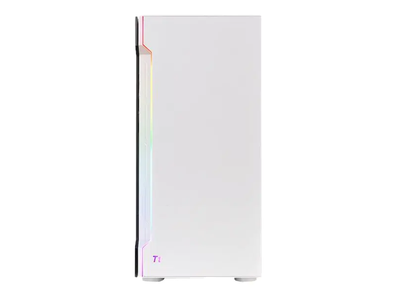 Thermaltake H200 TG Snow RGB - Tower - ATX - Seitenteil mit Fenster (gehärtetes Glas) - keine Spannungsversorgung (PS/2) - weiß - USB/Audio