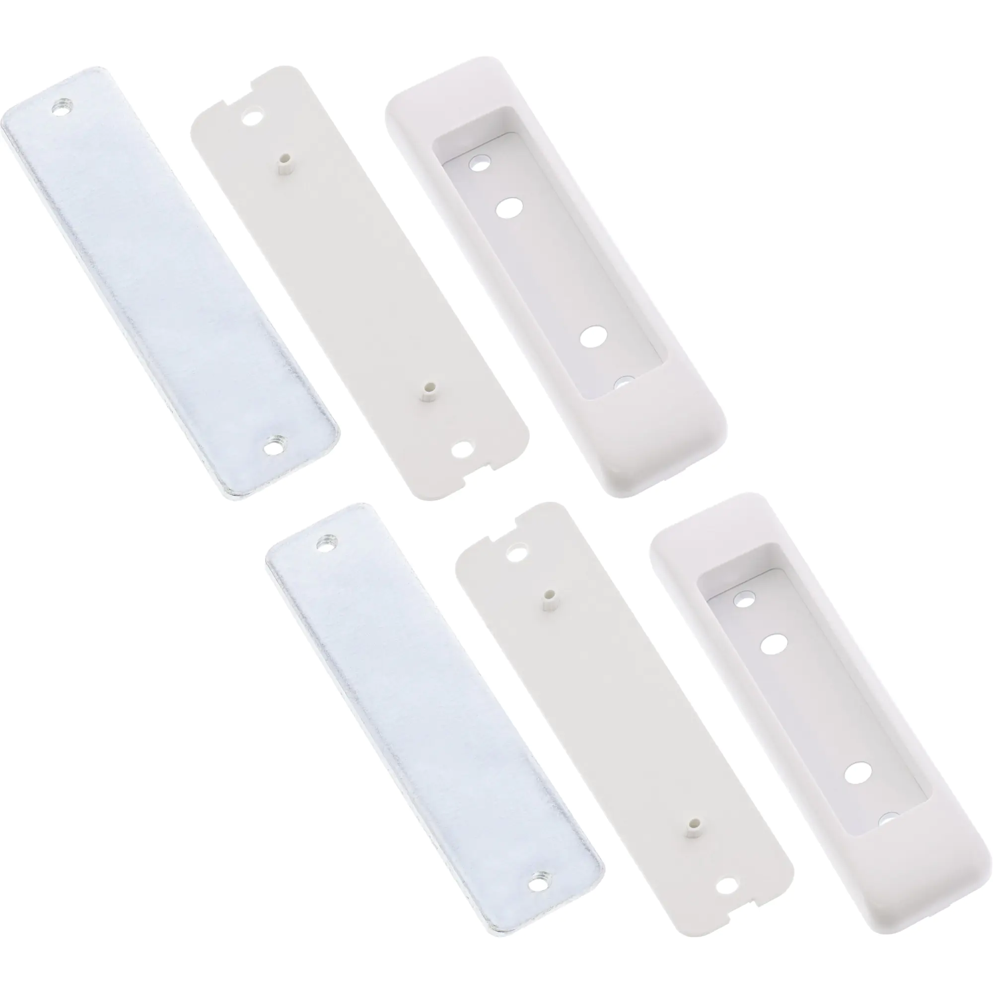 InLine Slatwall - Montagekomponente (2 Montagehalterungen) - Montagekit für Tischmontage-Panle - Aluminium - Lamellenwandmontage