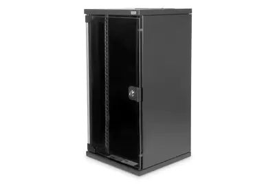 Digitus DN-10-12U-B - Schrank Netzwerkschrank - geeignet für Wandmontage - Schwarz, RAL 9005 - 12U - 25.4 cm (10")
