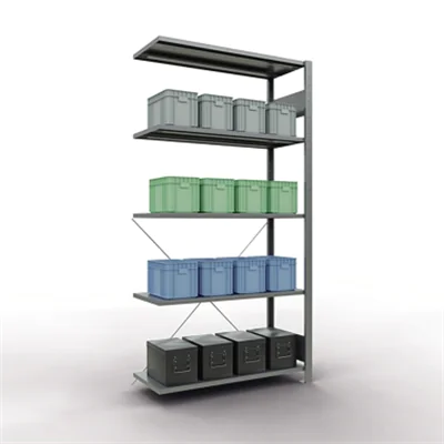 SCHULTE Regal MULTIplus150 12745 Anbau 2.000x1.000x400mm 5Böden vz