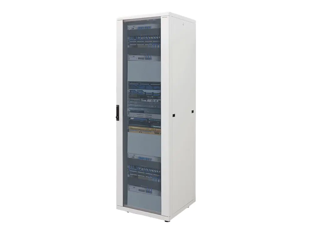 LogiLink Canovate - Schrank - Netzwerkschrank - Hellgrau, RAL 7035 - 16U - 48.3 cm (19")
