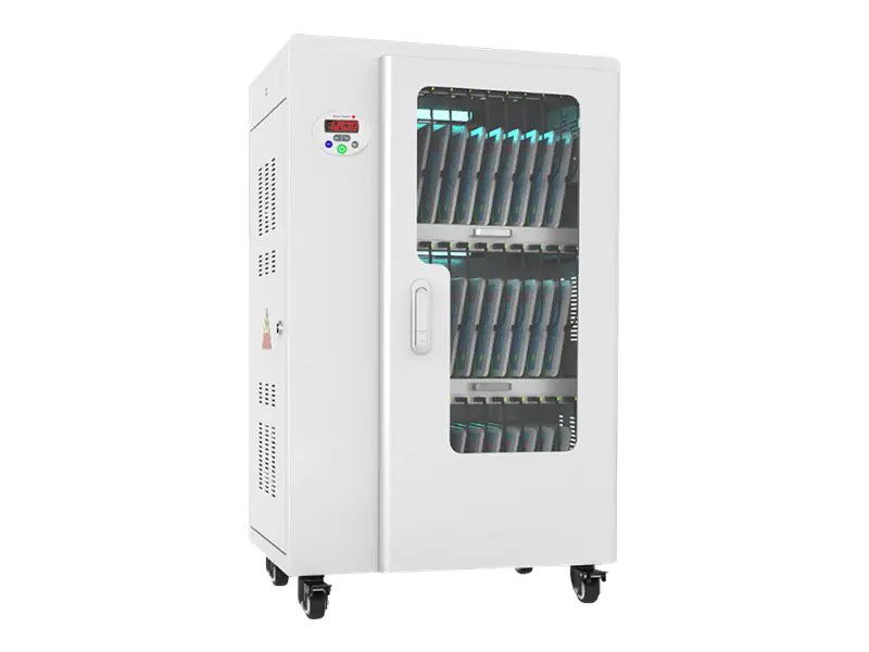 Good Connections - Wagen (synchronisieren, laden und unter UV-Licht reinigen) - für 30 Tablets - verriegelbar - Stahl - Grau - Ausgang: 5 V