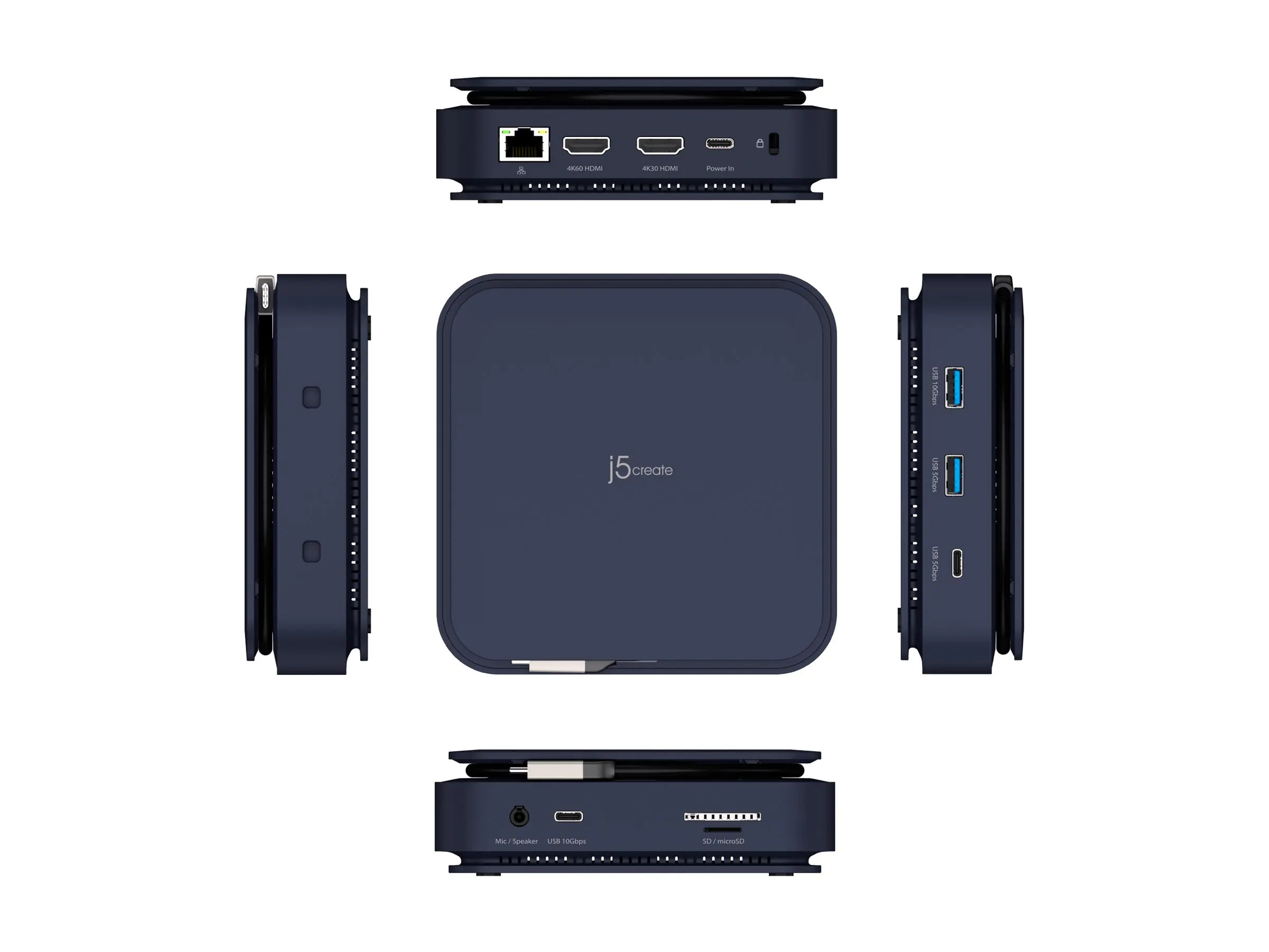 j5create JCD3196 - Dockingstation - USB-C / USB4 / Thunderbolt 3 / Thunderbolt 4